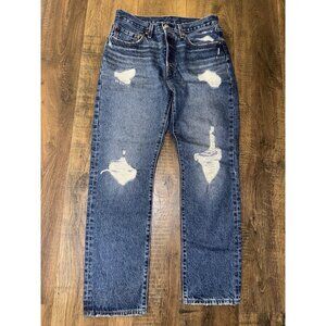 Levi’s Women’s 511 Jeans 30x30 Button Fly Destroyed